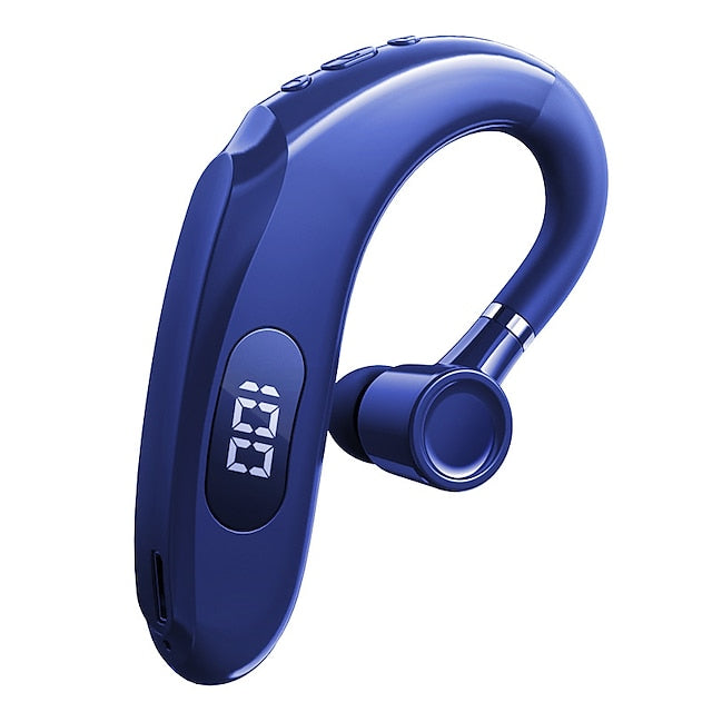 Business Wireless Bluetooth Headset With Digital Display Earpiece Sports Ear Hook Headset Stereo Earbuds Super Long Standby