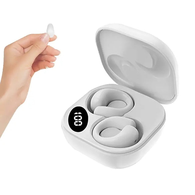 Small Clip Open Ear Headphones Wireless Ear Clip Air Conduction Conducting Earphone Headset With Mic Open Ear Earbuds