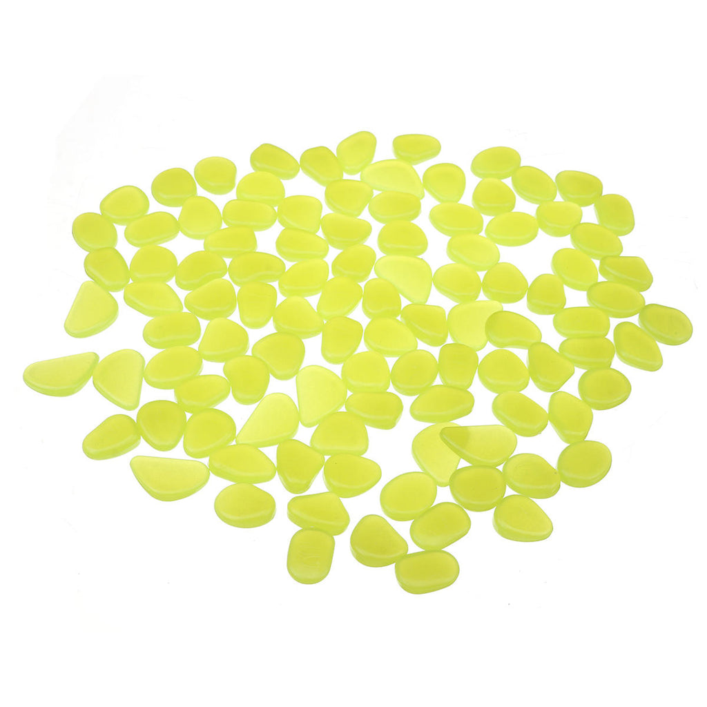 100pcs Luminous Stones Pebble Gardening Aquarium Landscaping Pebble Villa Decorations