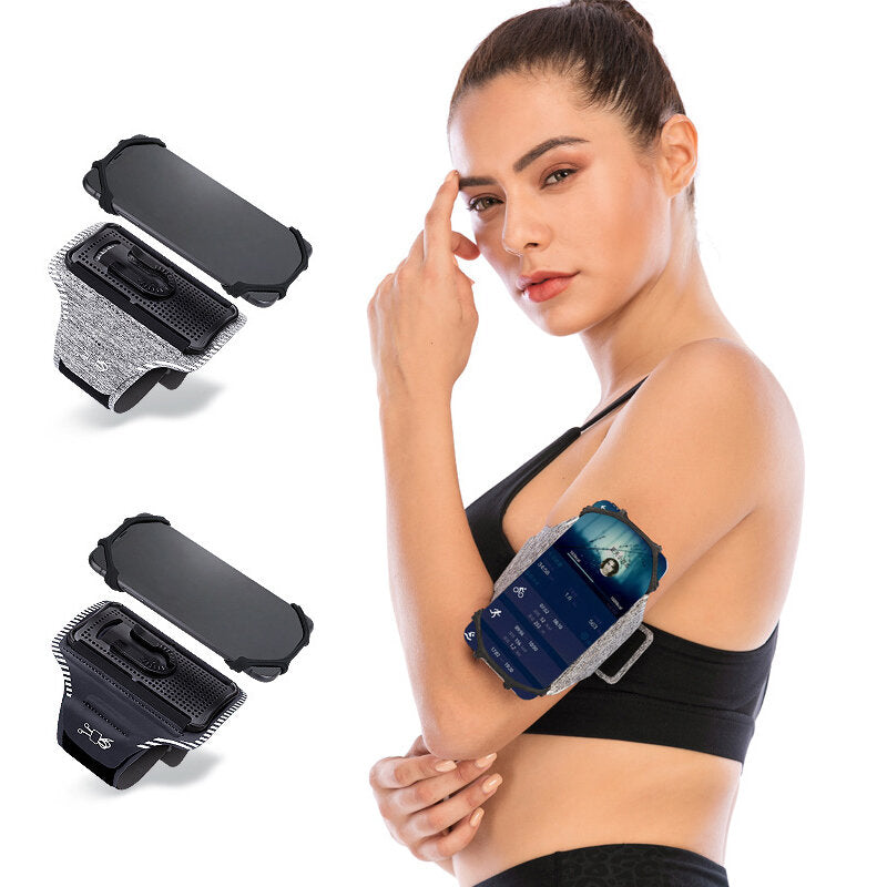 Detachable Sport Arm Bag For 4-7" Phone Rotatable Breathable Cycling Mobile Phone Armband Running Gym Arm Bag