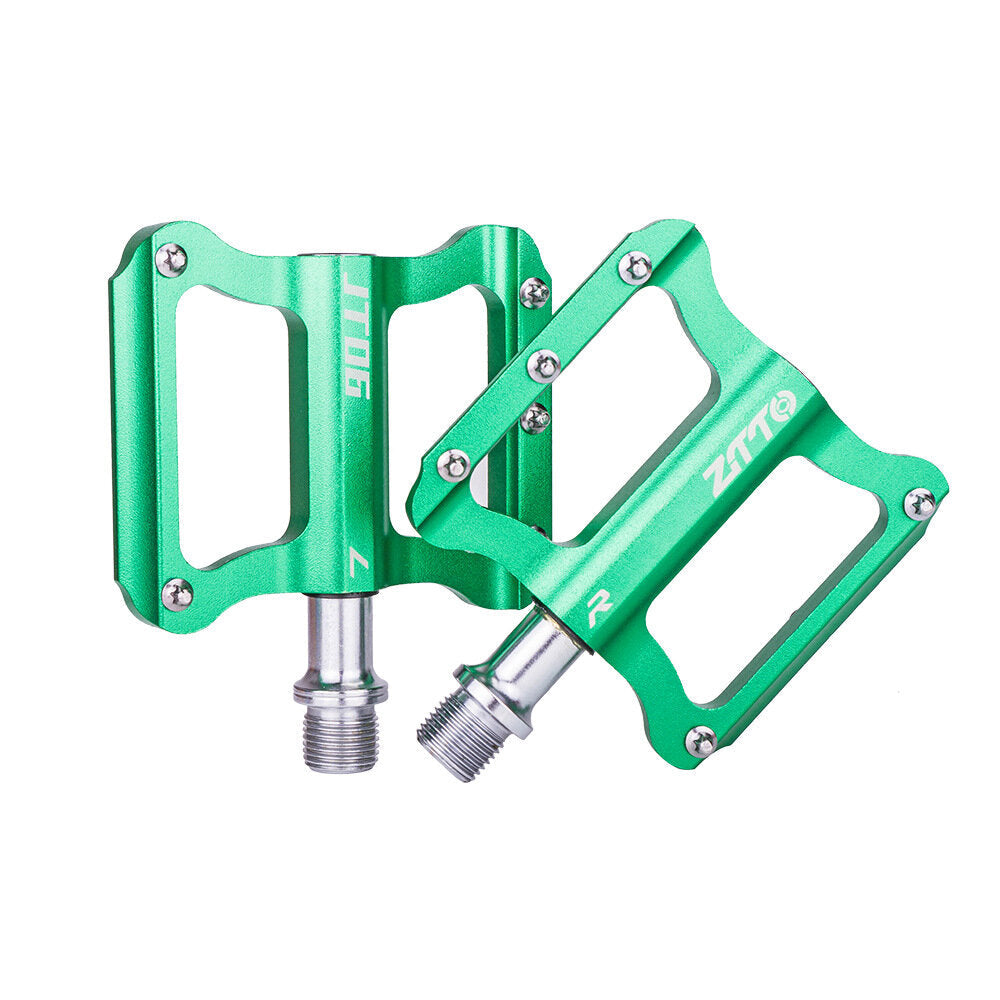 Aluminum Alloy Colorful Ultra-lightweight Anti-slip Durable 1 Pair Bicycle Pedals Mountain Bike Pedals Bike Accessories