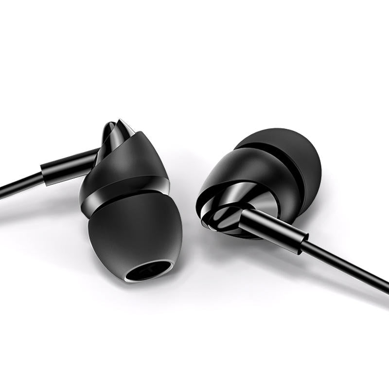 Wired Control 3.5mm In-ear Earphone 1.2m Stereo Music Earbuds Headphone with Mic for iPhone Huawei