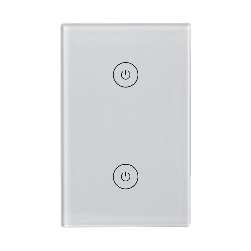 Smart US Dual Control Switch Multi-control 2Gang Switch Works with Amazon Alexa Google Home WiFi+RF433