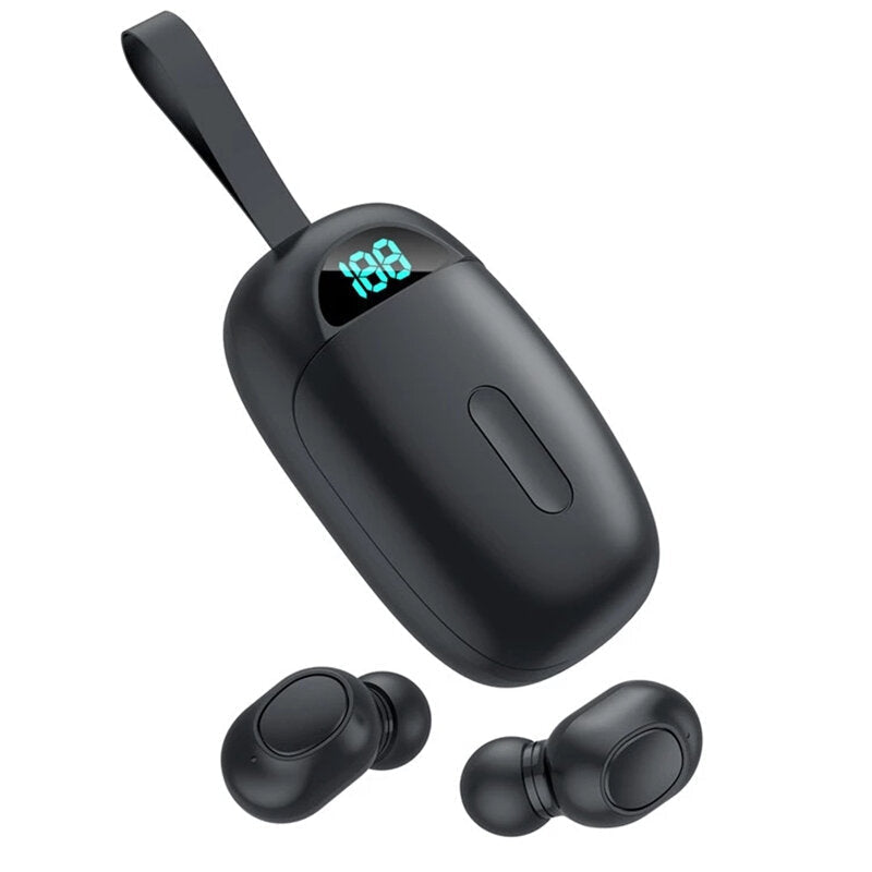 TWS Bluetooth 5.0 Wireless Earphones Earbuds Stereo In-ear Hi-Fi Headsets with LED Display Mic Touch Key