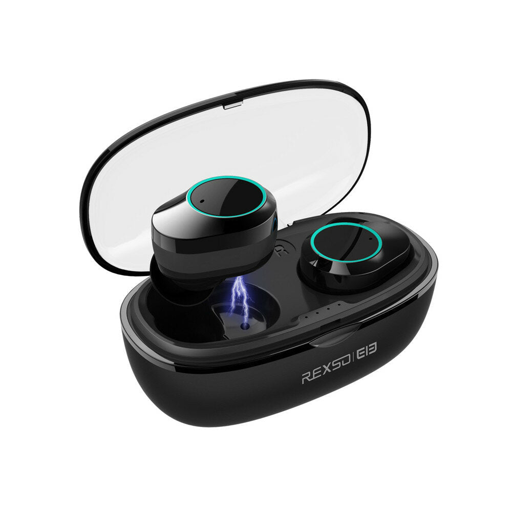 TWS Touch Control Stereo Bluetooth V5.0 Headset Hi-Fi Clear Call IPX7 Waterproof In-ear Earphone Headphones