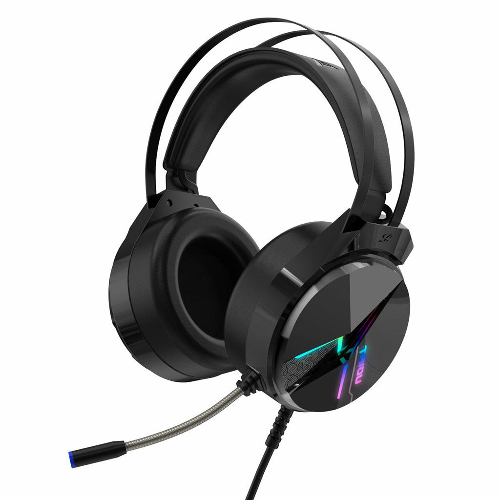 Game Headset 7.1 Channel / 3.5mm Wired Stereo Sound RGB Gaming Heaphones with Mic for Computer PC Gamer