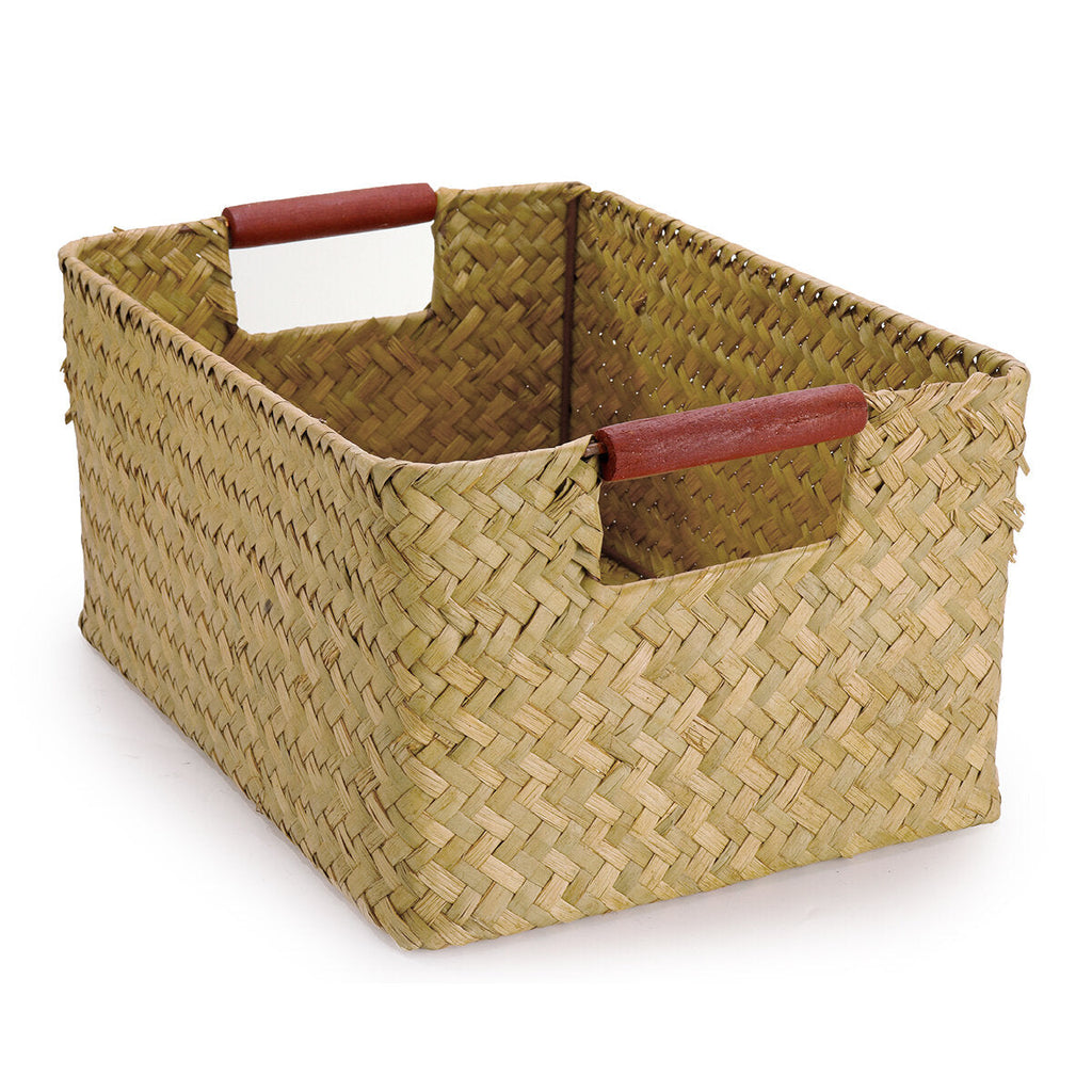 Seaweed Woven Storage Basket Fruit Sundries Home Organizer Fruit Container