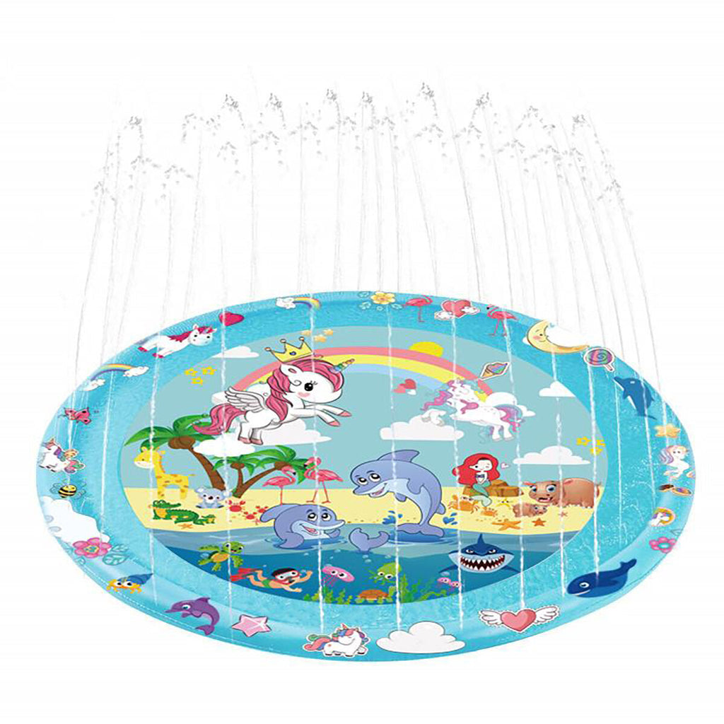 67inch Water Sprinkler Play Mat Summer Garden Sprinkler Pad Family Activities