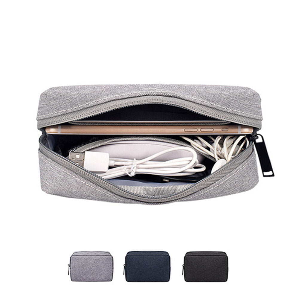 Small Travel Cable Organizer Bag Electronics Organizer Electronic Accessories Case for Cable, Charger, Hard Drive, Earphone