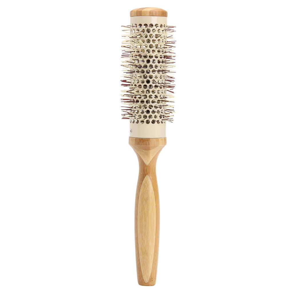 7 Pro Round Brush Curly Hair Roller Brush Natural Wood Hairbrush Comb Salon Tools