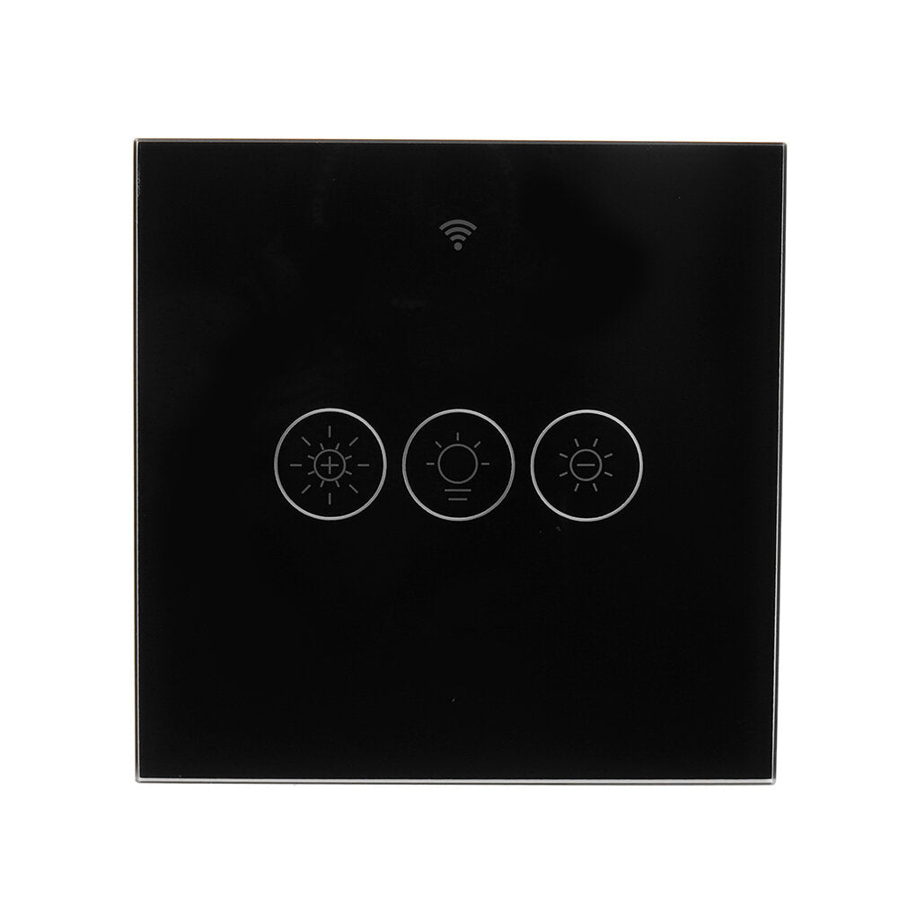 Black WiFi+RF Smart Light Dimmer Switch 2/3Way Muilti-Control Smart Life/Tuya APP Control Works with Alexa Google Voice Assistants