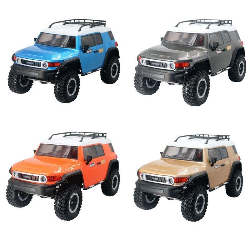 2.4G 4WD Portal Axle Locked Diff Crawler Truck LED Light RC Car Vehicles Models without Battery