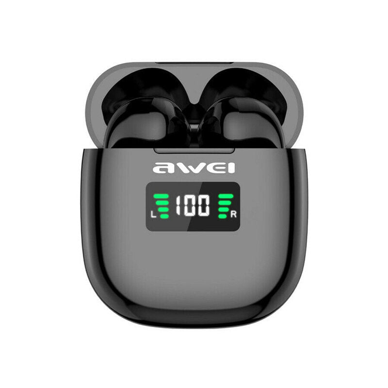 TWS Bluetooth 5.0 LED Display Earbuds Headphones Stereo Touch Control Waterproof Headset With Mic