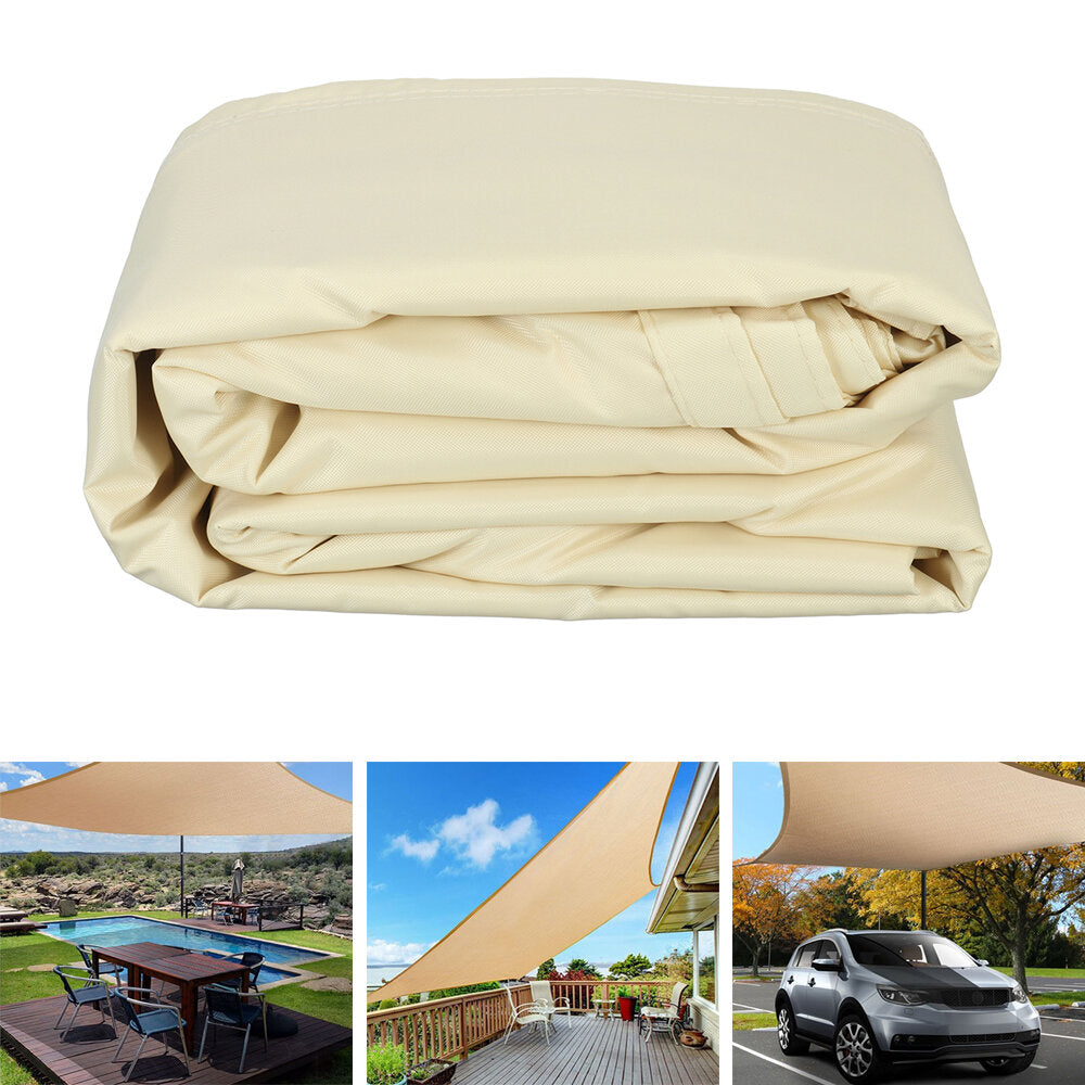 Waterproof Sunshade Garden UV Protect Canopy Car Awning Camping Shelters Tent with 2.5m Rope