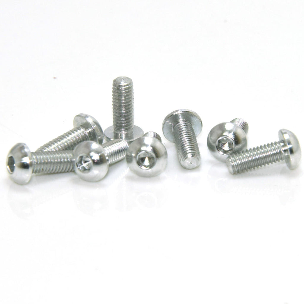 10Pcs M312mm Hex Socket Screws Round Head Cap Screw 7075 Aluminum Alloy