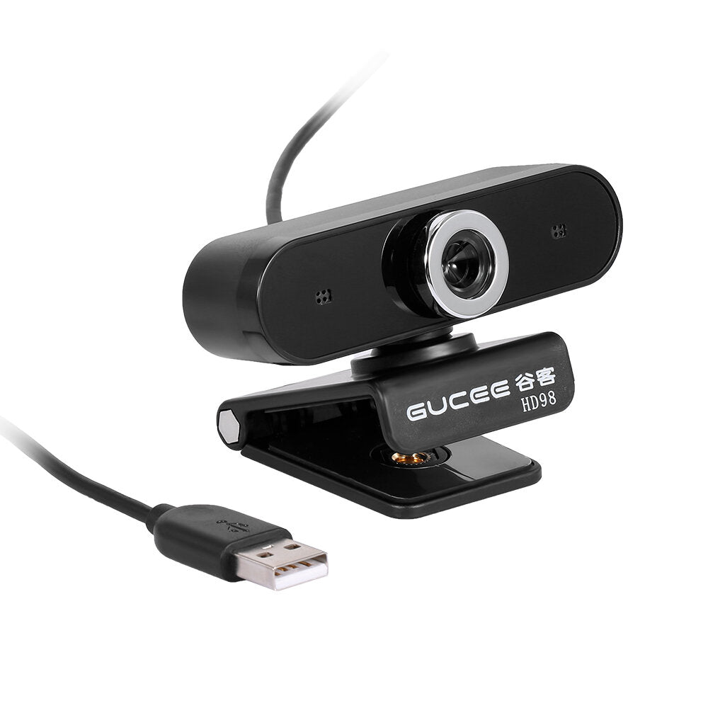 12MP Manual Focus Built-in Microphone 720P Web Camera USB 2.0 Wired Drive-free Webcam for Live Gaming