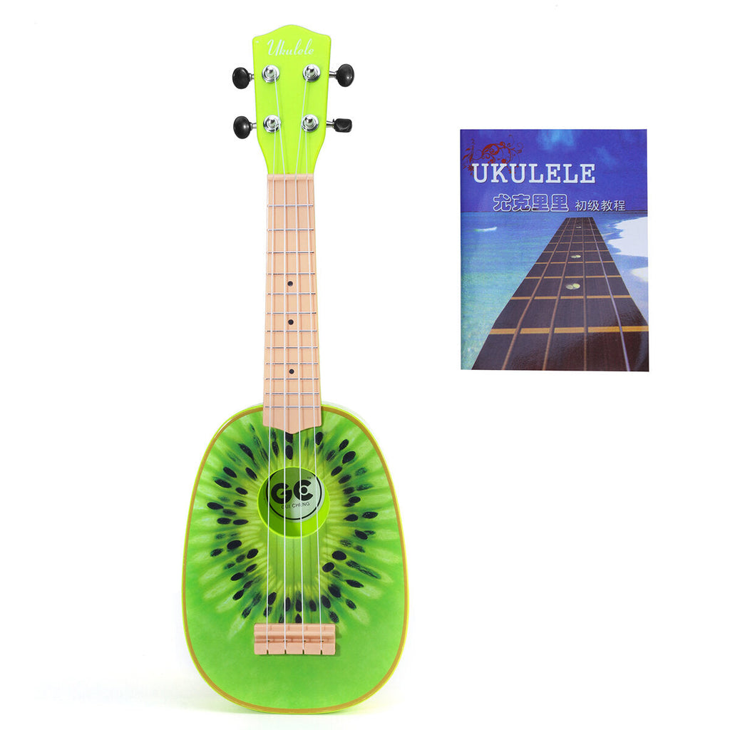 21 Inch Ukulele Woodgrain Beginner Ukuleles Uke Hawaii Guitar w/ Puzzle Tuning