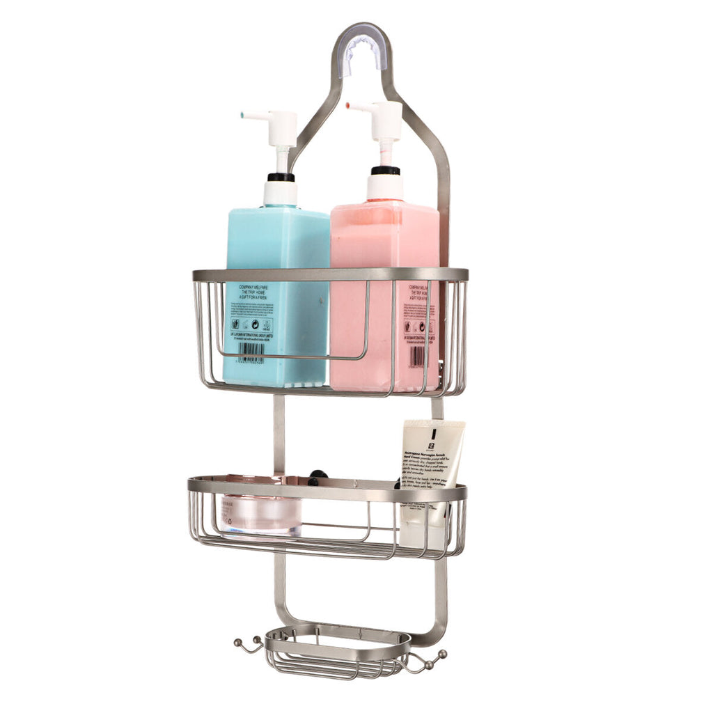 Shower Caddy Bathroom Hanging Head 3 Tiers Shelf Storage Organiser