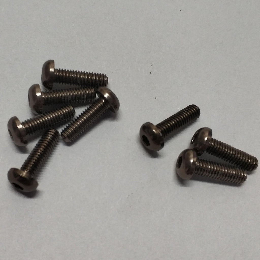 10Pcs M316mm Hex Socket Screws Round Head Cap Screw 7075 Aluminum Alloy