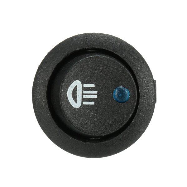 12V 20A Illuminated LED Fog Light Round Rocker SPST Switch On/Off Dash Light For Car Van