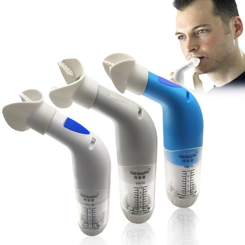 Lung Breathing Trainer Inspiratory Expiratory Muscle Exerciser Drug-Free Respiratory Therapy Pneumonia Breath Training Device