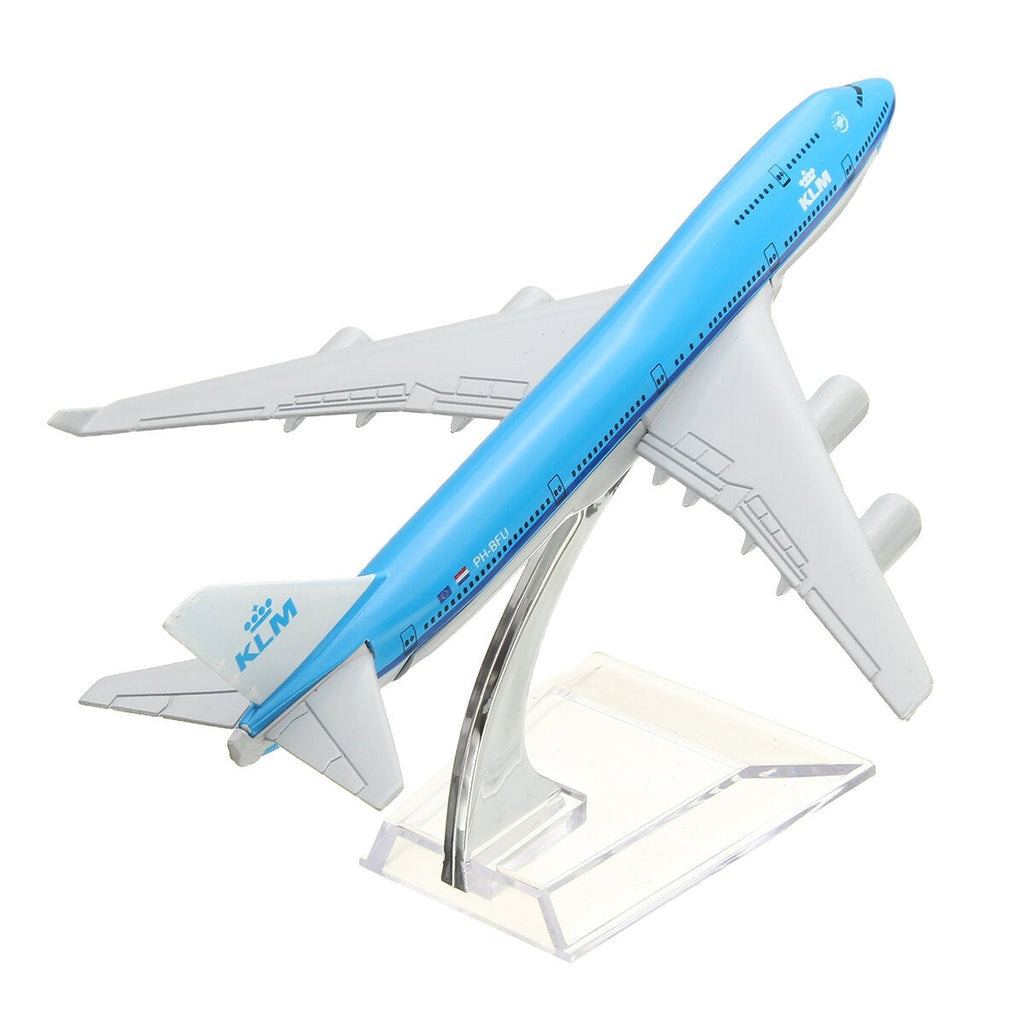 16cm Airplane Metal Plane Model Aircraft B747 KLM Aeroplane Scale Airplane Desk Toy