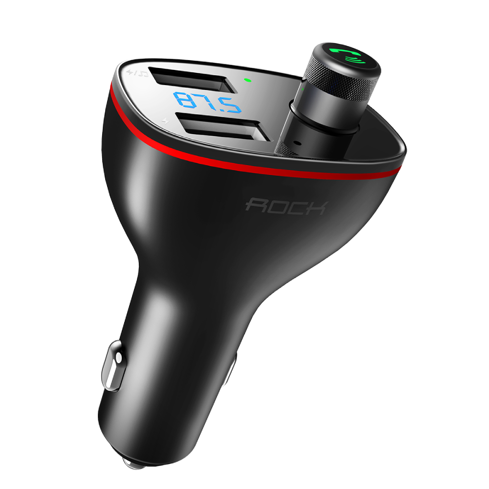 FM Bluetooth Car Charger 4.2 Car Player Dual USB Digital Charger