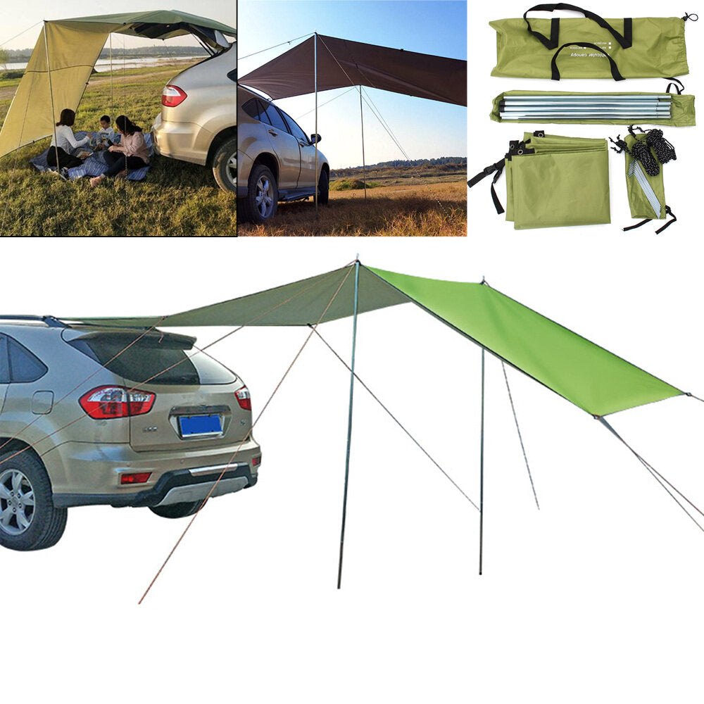 210D Oxford Cloth Car Side Awning Rooftop Tent Waterproof UV-proof Sunshade Canopy Outdoor Camping Travel