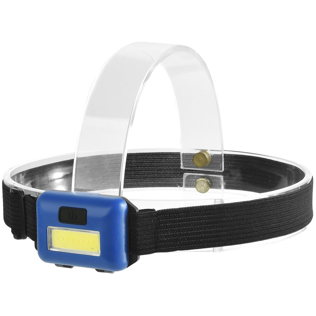 450LM COB LED Ultralight Headlamp 3 Switch Modes Adjustable Camping Running 3*AAAA Battery