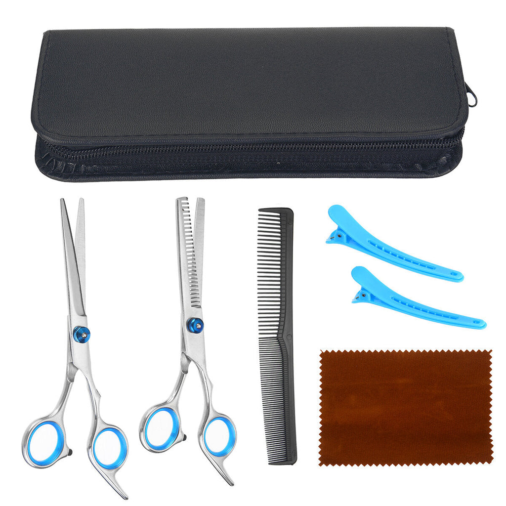 4/7/8/9/10Pcs Professional Hairdressing Scissors Set Hair Cut Thinning Shears Comb Hairpins