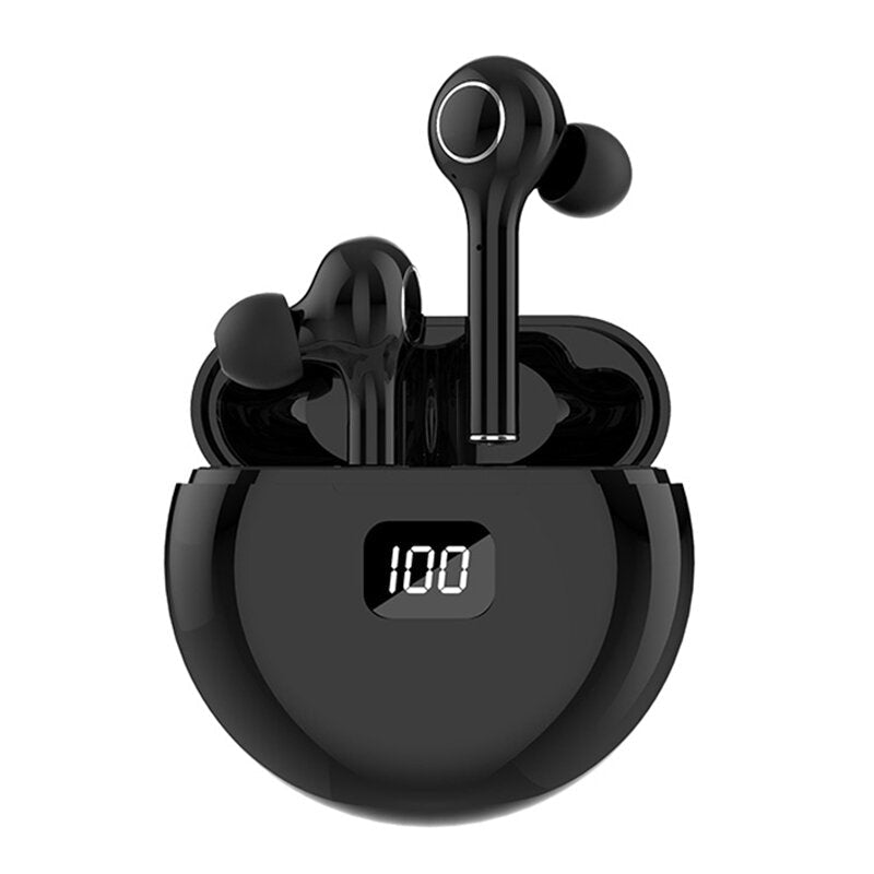 TWS Earphones Wireless Bluetooth Headphones Hi-Fi Stereo Noise Reduction LED Display Smart Touch In-Ear Earbuds with Mic