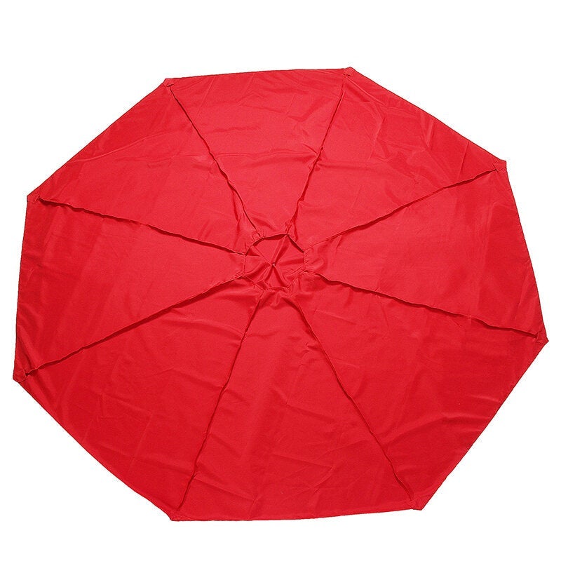 3m Outdoor Umbrella Canopy Replacement Fabric Garden Parasol Roof For 8 Arm Sun Cover