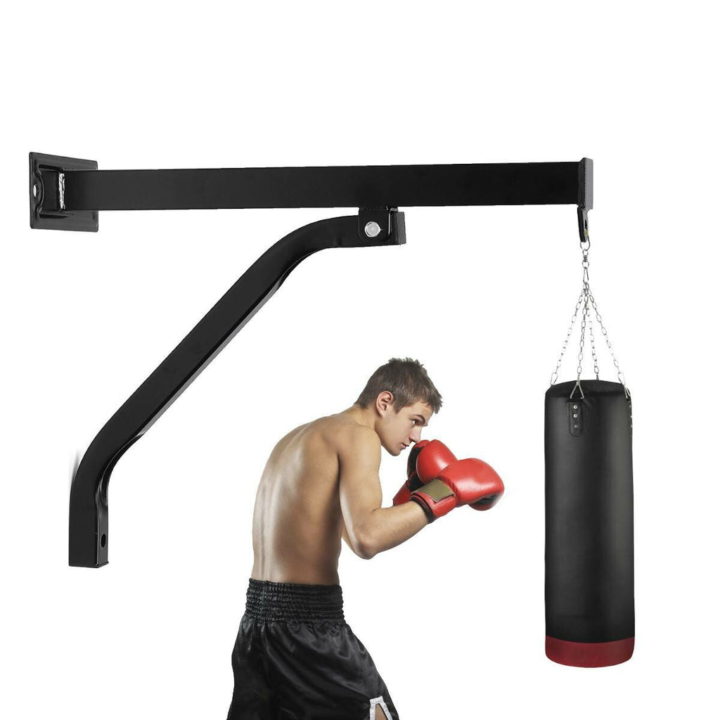 Boxing Punching Bag Wall Mount Heavy Duty Metal Bracket Hanging Stand Max Load 100kg Training Sport