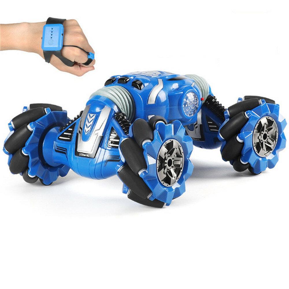 2.4G 4WD RC Car Stunt Vehicles Two-Sided Gesture Induction Twisting with Light Music Model