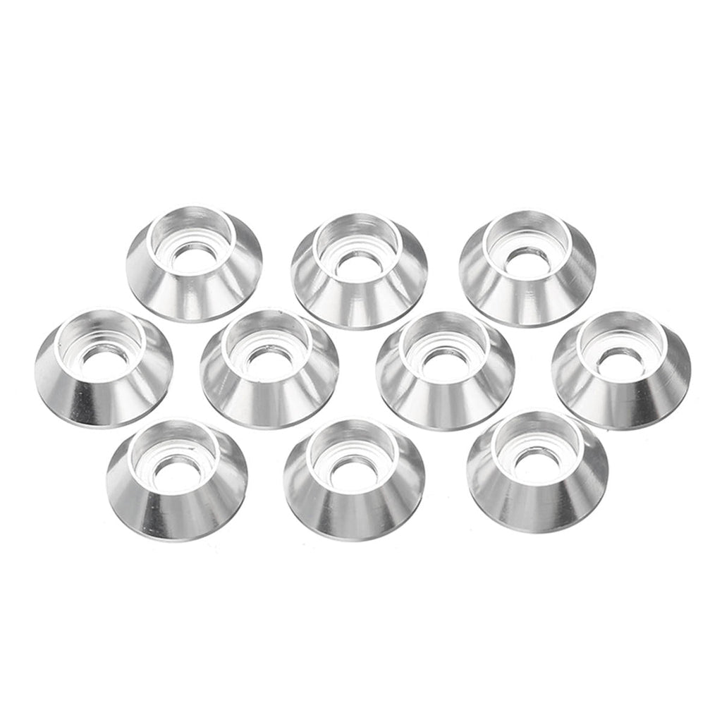 10Pcs M2 Cup Head Hex Screw Gasket Washer Nuts Aluminum Alloy Multicolor Optional