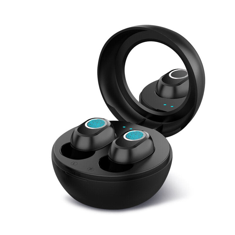 Touch Control TWS Bluetooth Earphone Wireless Stereo Handsfree Headset with Mirror Charging Case