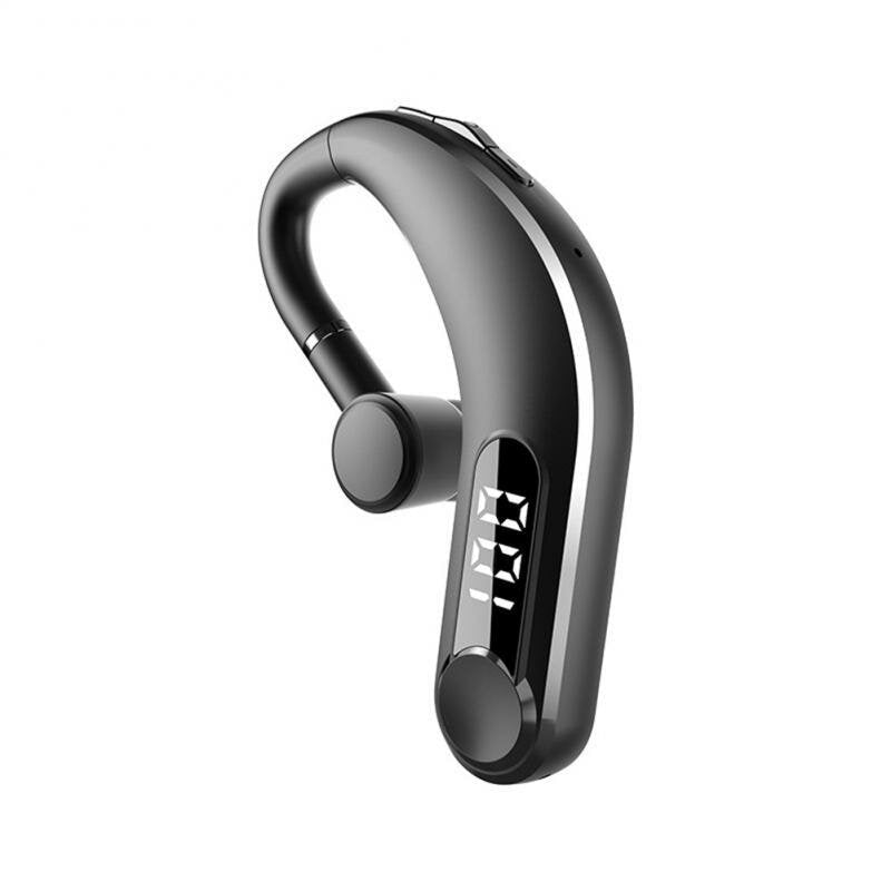 Wireless Single Ear Hanging Headphone Power Display HD Call Earphone Sports Running Driving Long Standby Life Headset