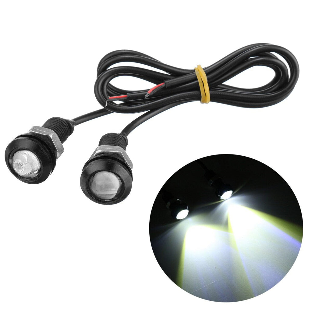 2PCS 9W 12V Eagle Eye 18MM LED Light DRL Daytime Running Backup Lights