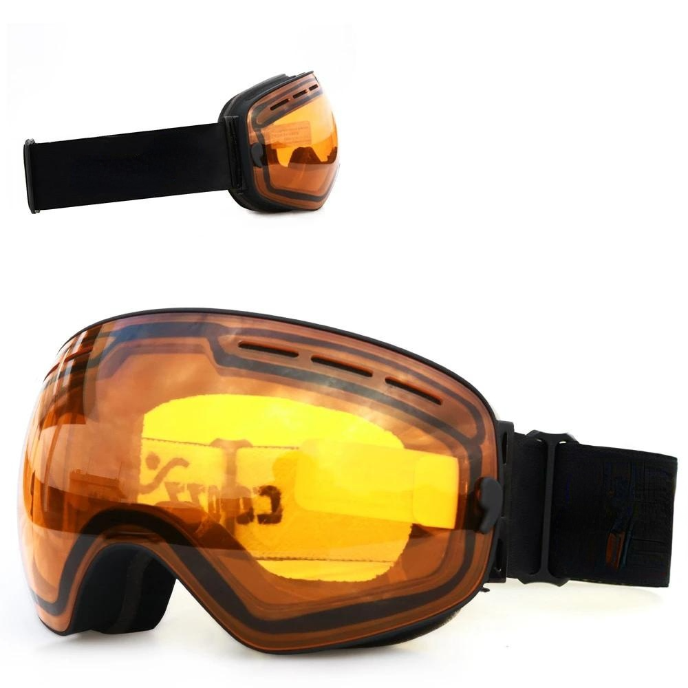 Ski Goggles Double Layers UV400 Anti-Fog Big Mask Glasses for Skiing Snowboard