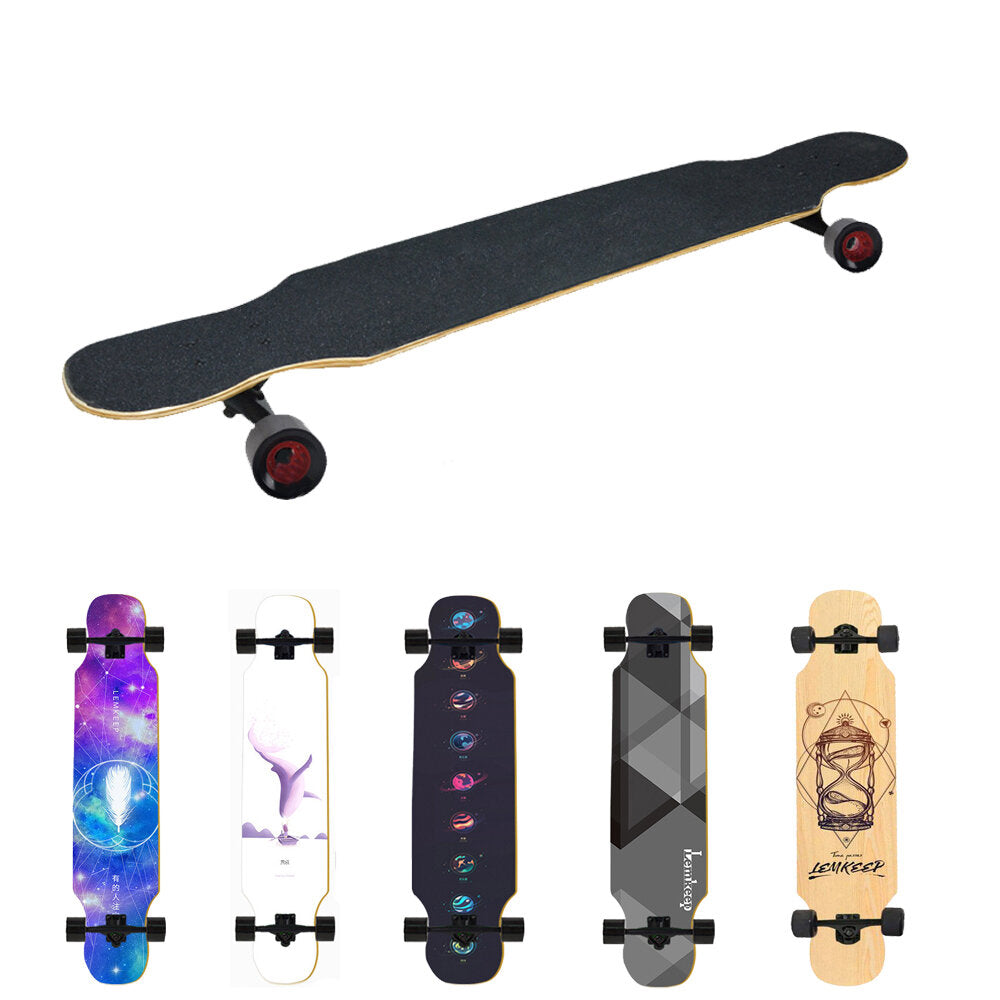 107cm/42in Abec-7 Carton Steel Bearing Long Board Skateboard Aluminum Truck 7-layer Skate Boards for Children Adult Beginner