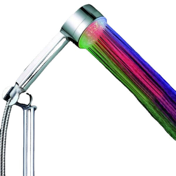 LED Colored Automatic Temperature Sensor Hand Shower Head