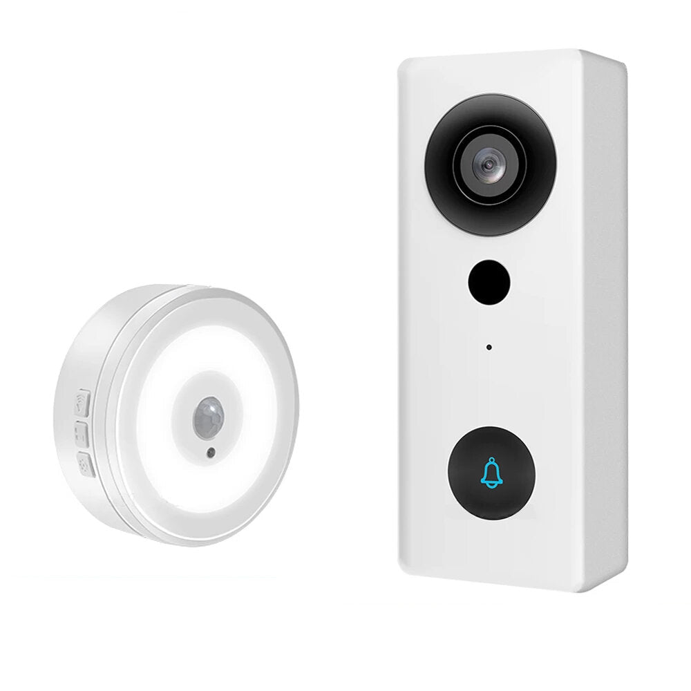 1080P Video Doorbell WiFi Smart Home Intercom Night Vision Anti-theft PIR Alarm Wireless Cam Outdoor Waterproof Door Bell