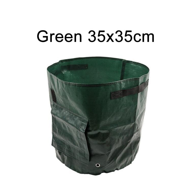 PE Garden Potato Growing Bag Plant Pot for Grow Vegetables With Drainage Hole - Green