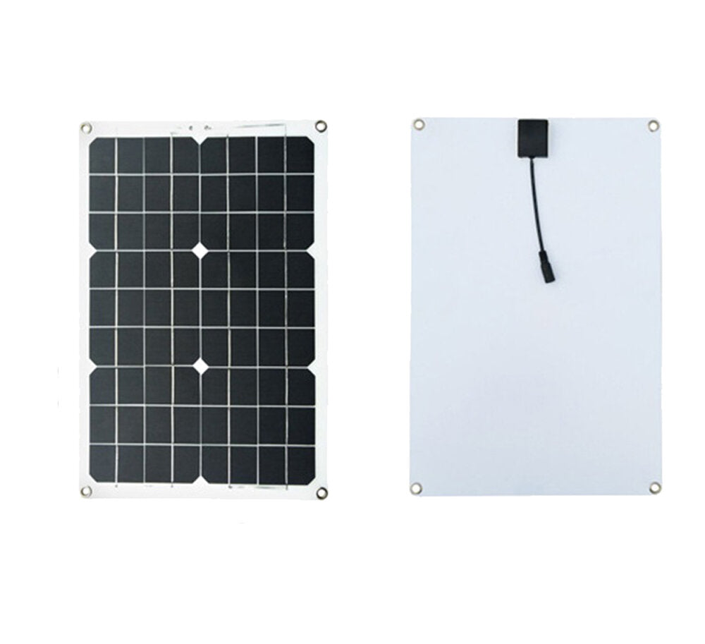 18W Solar Panel Dual 5V/12V USB With 12V/24V 30A Solar Charge Controller LCD Display Waterproof For Car Yacht RV Battery Charger