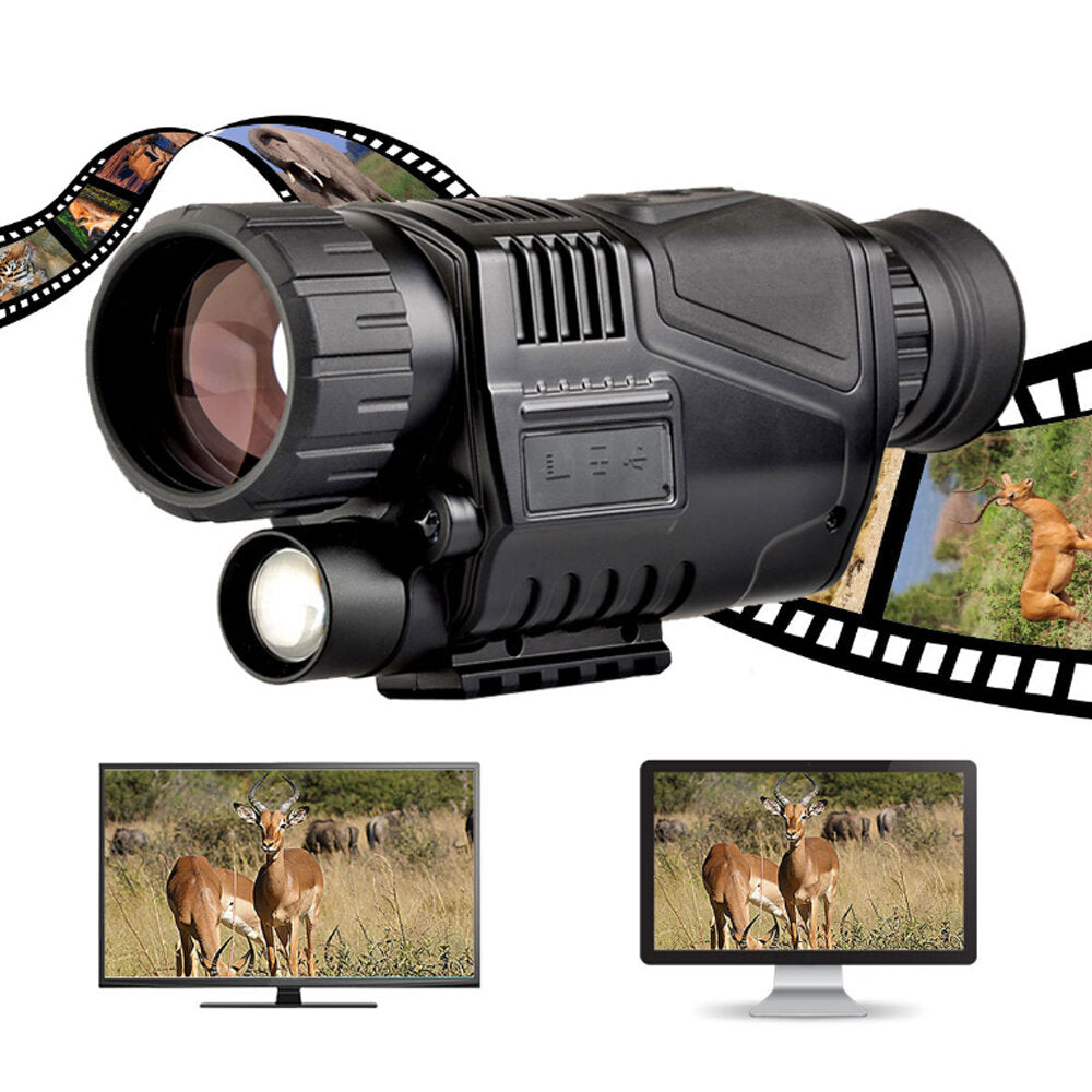 12MP Hunting Night Vision 5X 200M Infrared 32G TF Card Monocular Wildlife HD Digital Camera