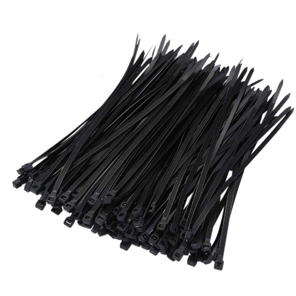 Nylon 500Pcs/1000Pcs 3mm 6/8/10/12/15/20cm Black/White Nylon Self-locking Cable Tie Zip Ties Strong Tensile Strength