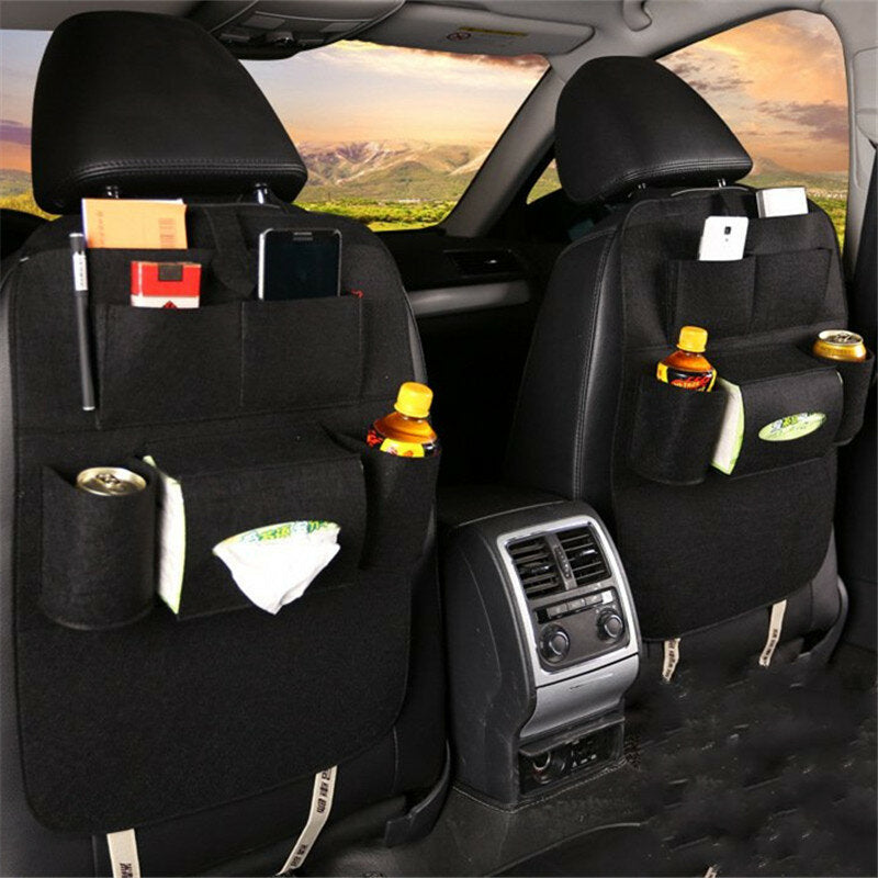 Style Auto Car Seat Back Multi Pocket Storage Bag Organizer Holder Accessory 56x40cm