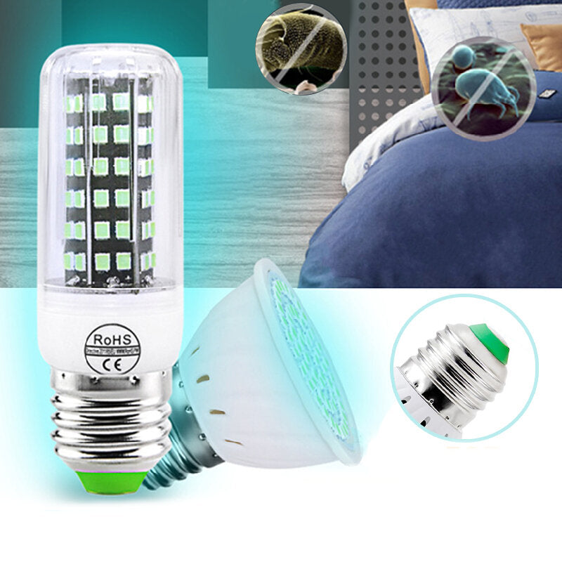 250nm LED Sterilize UV-C Corn Light Bulb Germicidal UV Lamp Disinfection for Home AC110V/220V