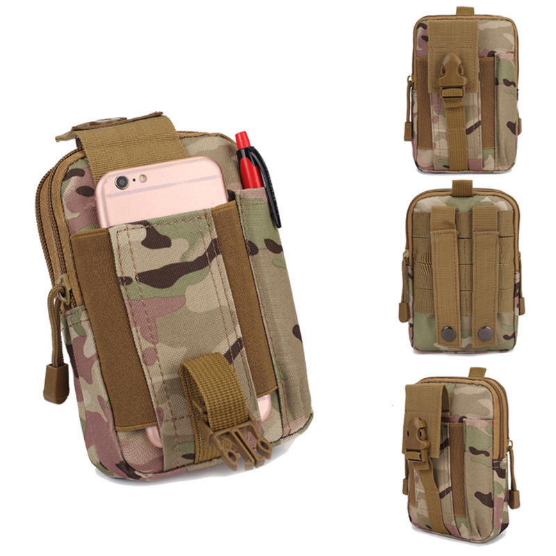 Oxford MOLLE System Camouflage Military Tactical Waist Bag Outdoor Waterproof Sports Waist Bag Crossbody Bag