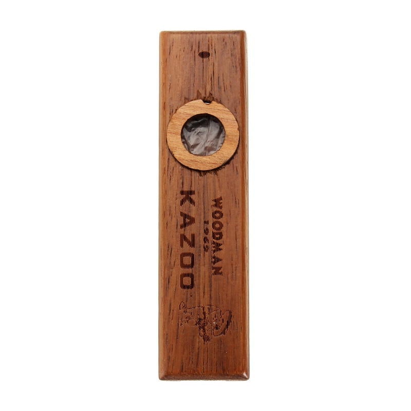 Wooden Kazoo with Metal Box for Music Player Kids Toy Gift